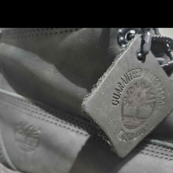 TIMBERLAND- BLACK NUBUCK LEATHER BOOTS - Picture 4 of 7